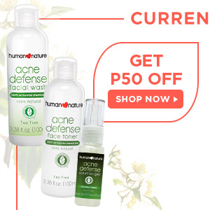 Be Acne-free in Three! Get P50 off when you buy Acne Defense Facial Wash, Acne Defense Face Toner, and Acne Defense Solution Gel