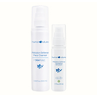Pollution Defense Face Cleanser and Pollution Defense Hydrating Emulsion