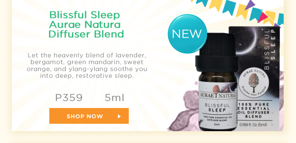 Blissful Sleep Aurae Natura Diffuser Blends