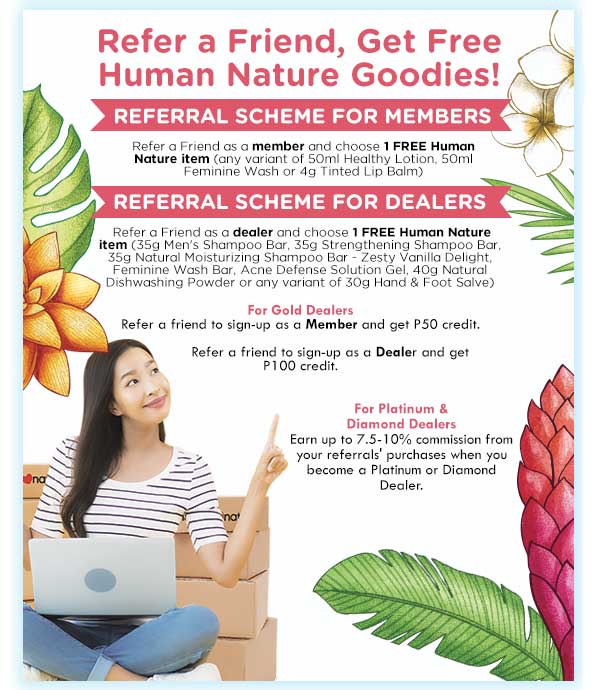 Refer a Friend, Get Free Human Nature Goodies