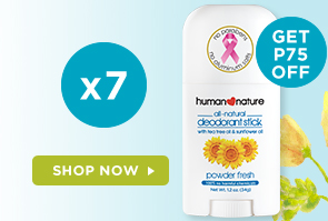 Buy 7 All-Natural Deodorant Stick and GET ADDITIONAL P75 OFF!