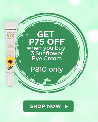 GET P75 OFF when you buy 3 Sunflower Eye Cream