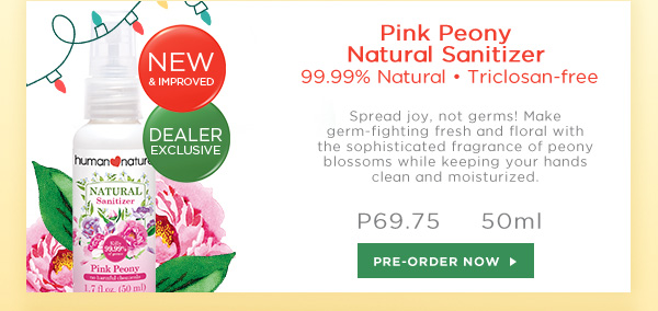 Pink Peony Natural Sanitizer