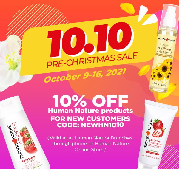 10% OFF Human Nature products