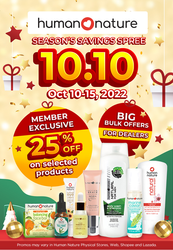 10.10 Season's Savings Spree!