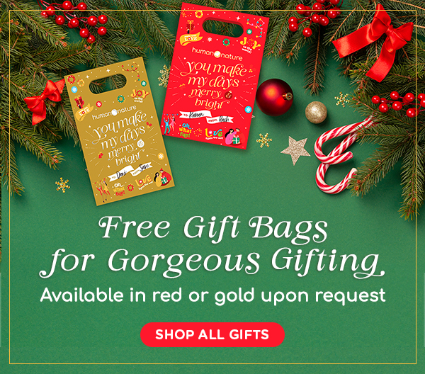 Free gift bags for gorgeous gifting.