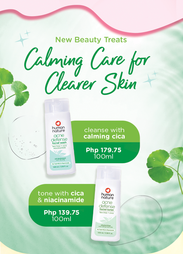 Calming care for clearer skin.
