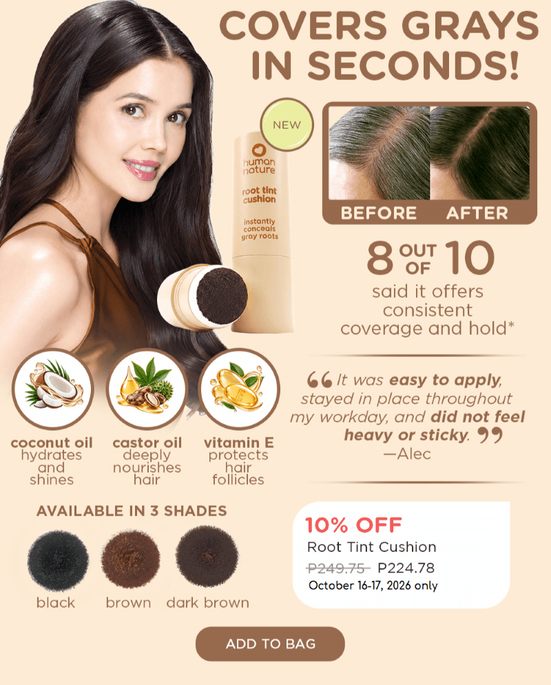 NEW Root Tint Cushion!  Covers grays in seconds!