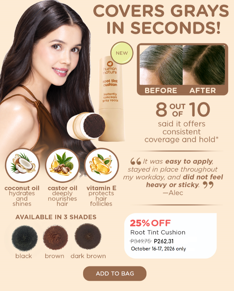 NEW Root Tint Cushion!  Covers grays in seconds!
