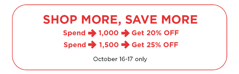 Shop More, Save More!