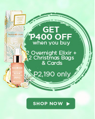 GET P400 OFF 2 Overnight Elixir + 2 Christmas Bags & Cards