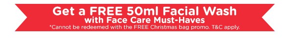 Get a FREE 50ml Facial Wash