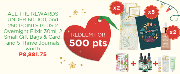 All the rewards...