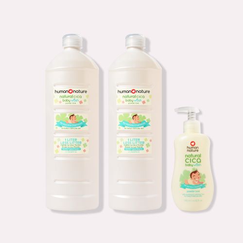 Natural Cica Baby Wash Powder Love